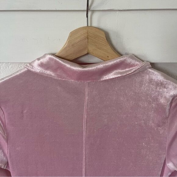 Free People Women's XS Shayla Velvet Ruched Mini Dress. - Picture 8 of 11